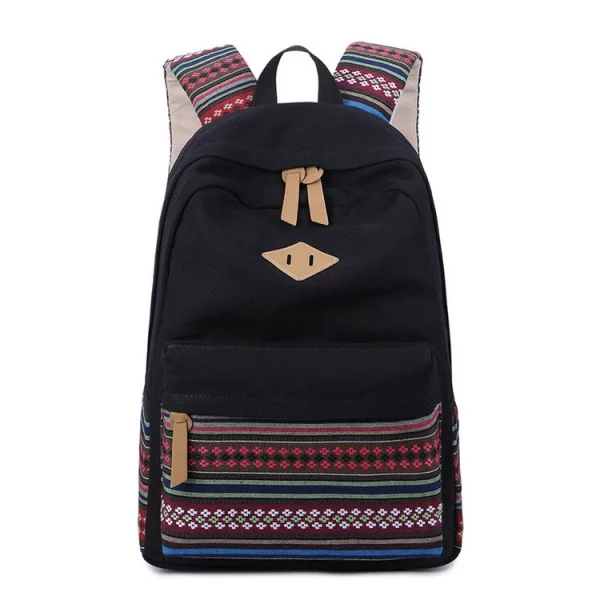 Black and White Aztec Backpack