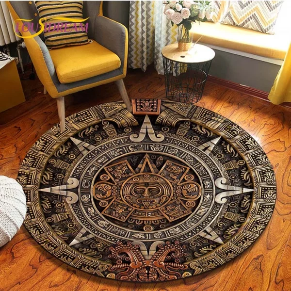 Brown Aztec Rug