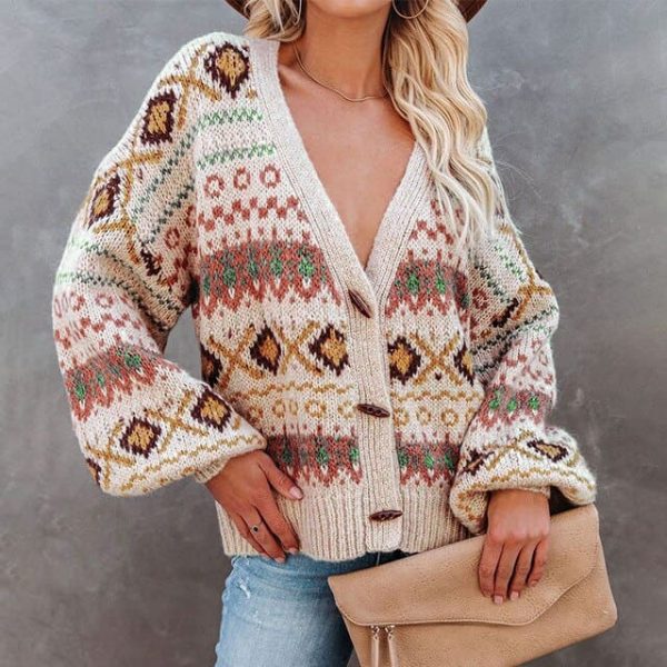 Black Aztec Cardigan