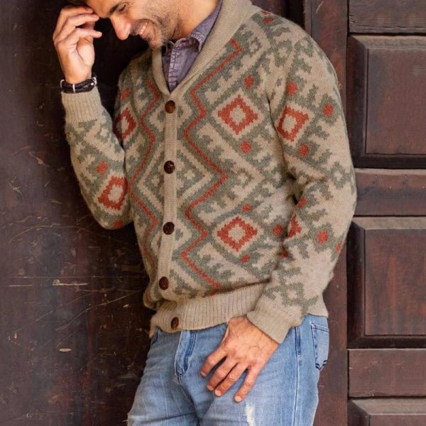 Aztec Shawl Cardigan