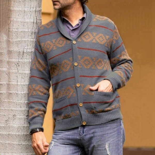 Aztec Shawl Cardigan