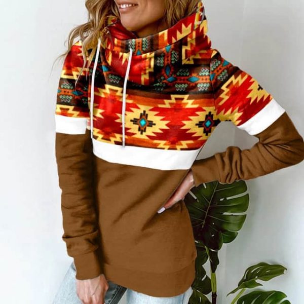 Aztec Poncho Hoodie