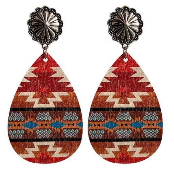 Aztec Earrings Men