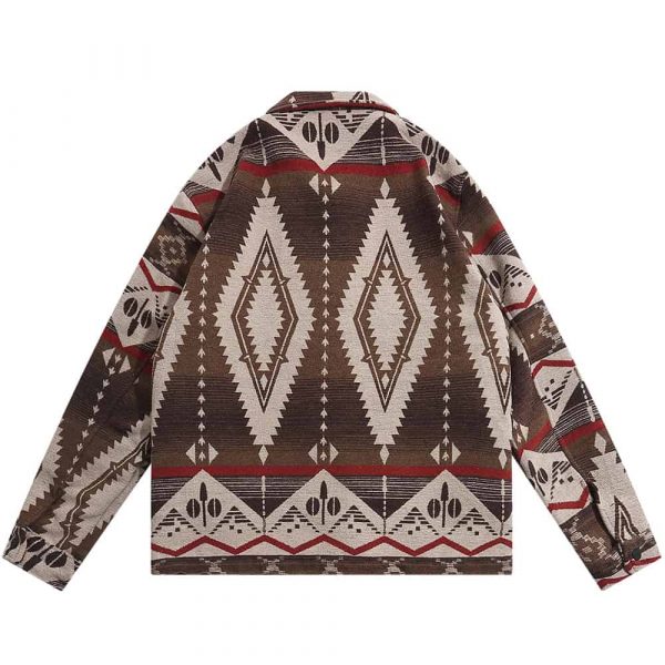 Aztec Shirt Jacket for Men