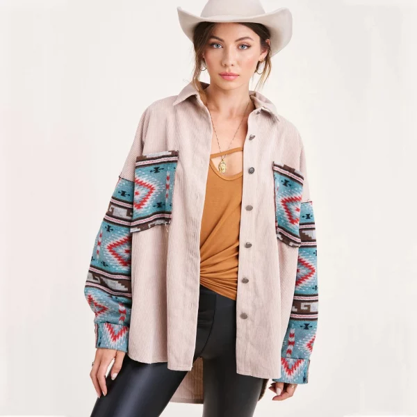 Aztec Print Jacket for Women