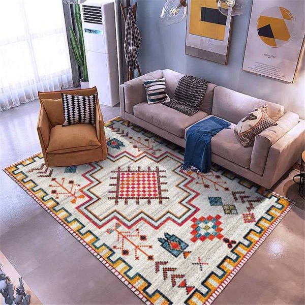 Neutral Aztec Rug