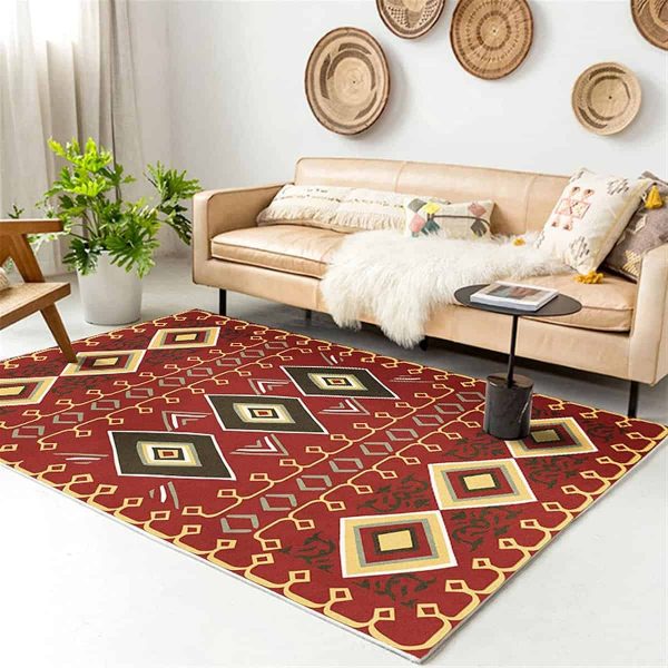 Red Aztec Rug