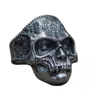 Aztec Skull Ring