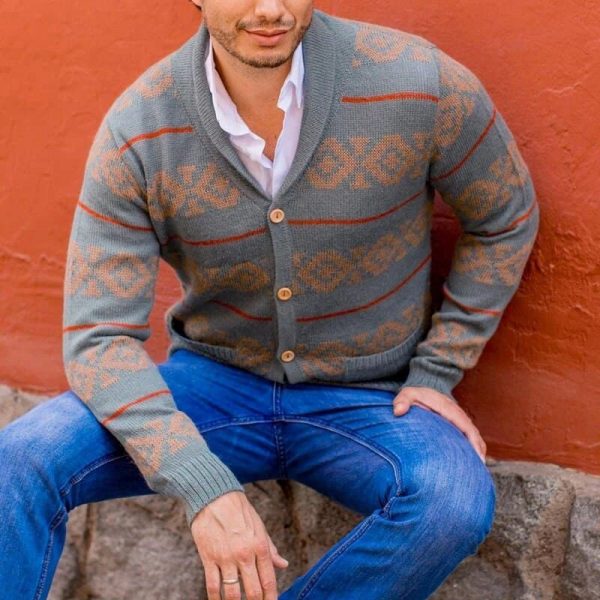 Aztec Shawl Cardigan