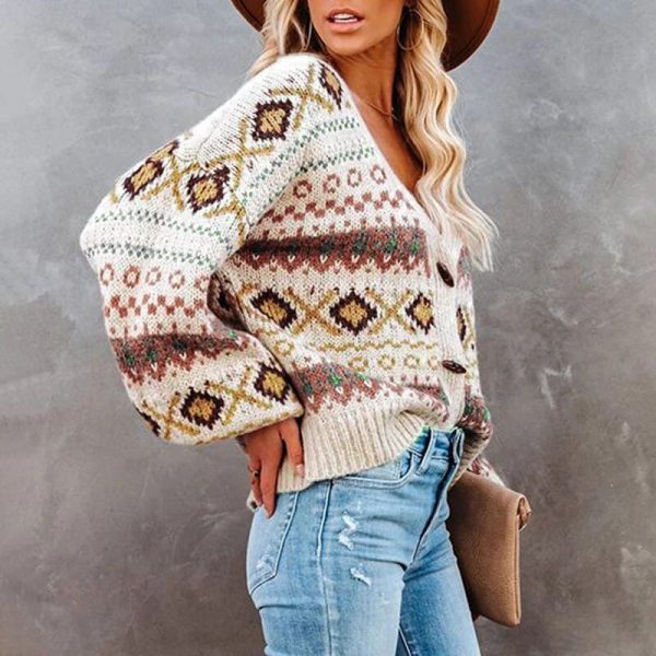 Black Aztec Cardigan