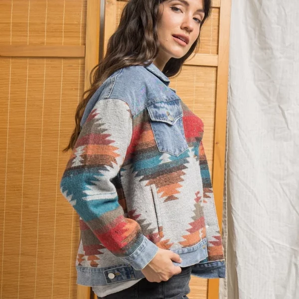 Aztec Jean Jacket