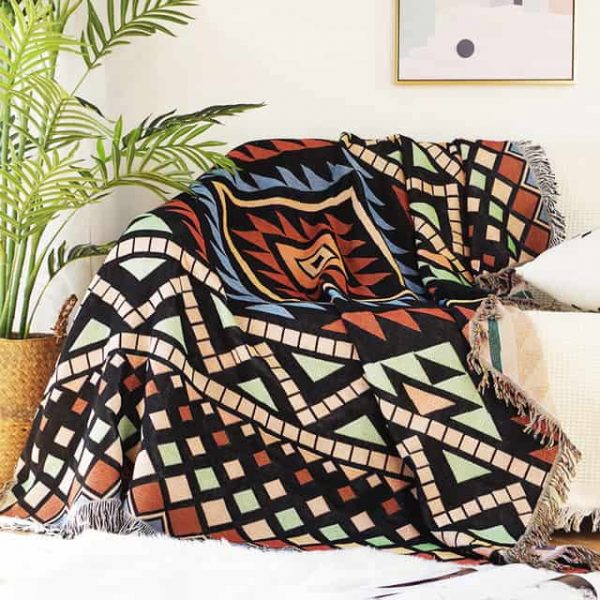 Aztec Calendar Blanket