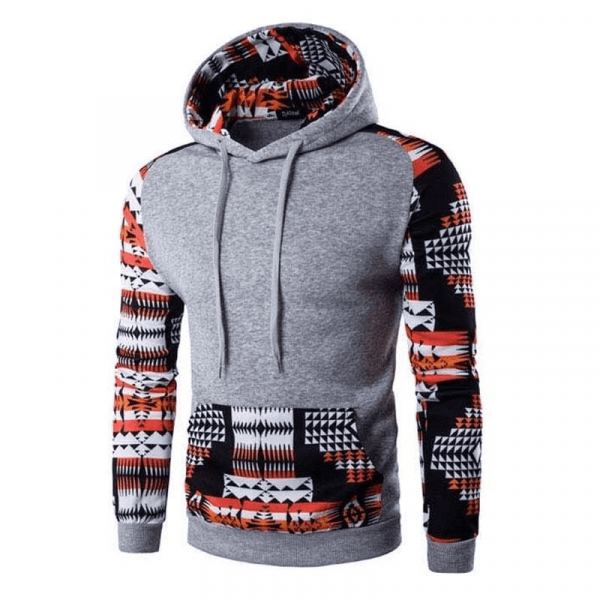 Blue Aztec Hoodie