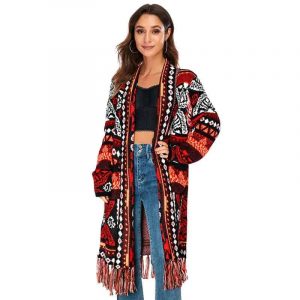 Pink Aztec Cardigan