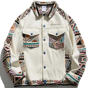 Aztec Pattern Jacket for Men