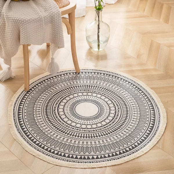 Black Aztec Rug