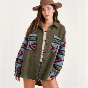 Aztec Print Jacket for Women