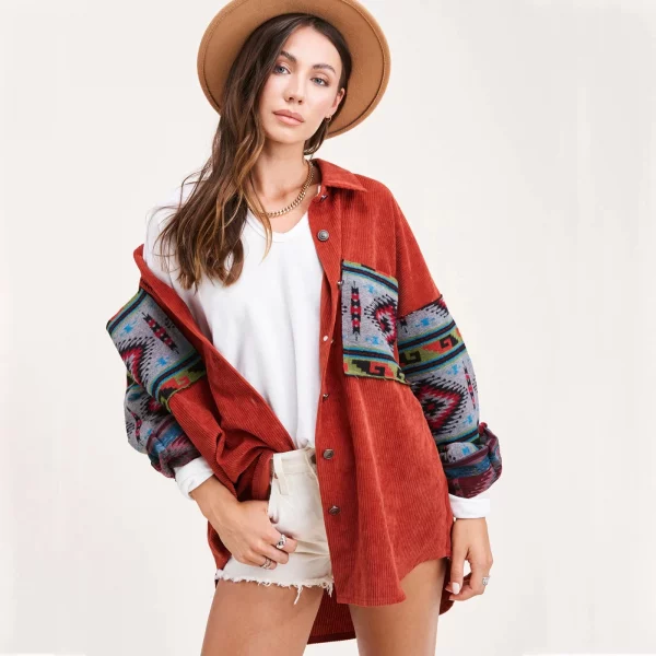 Aztec Print Jacket for Women